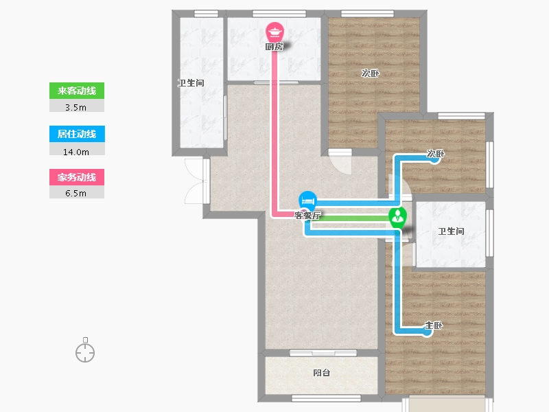 河北省-邢台市-旭阳学府-104.00-户型库-动静线