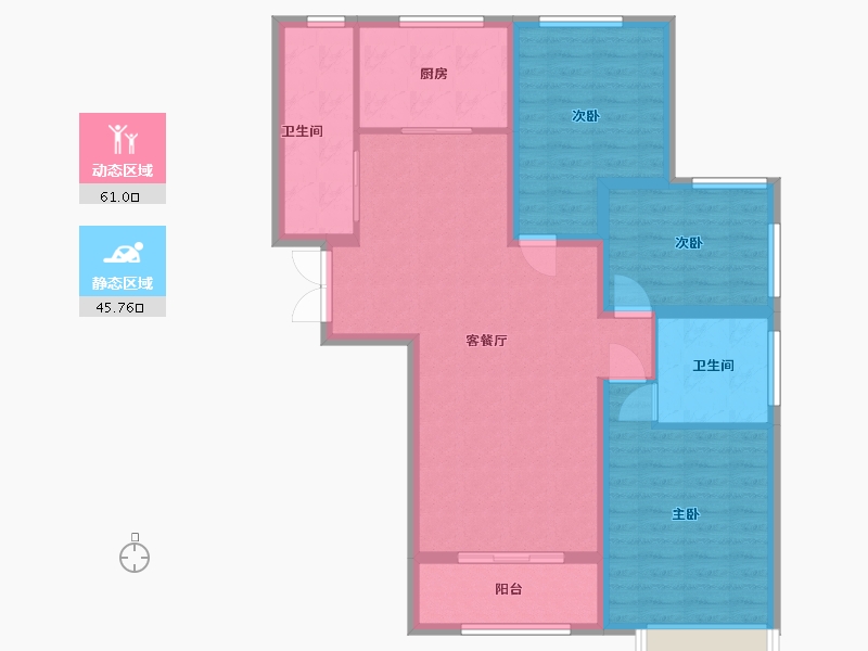 河北省-邢台市-旭阳学府-104.00-户型库-动静分区