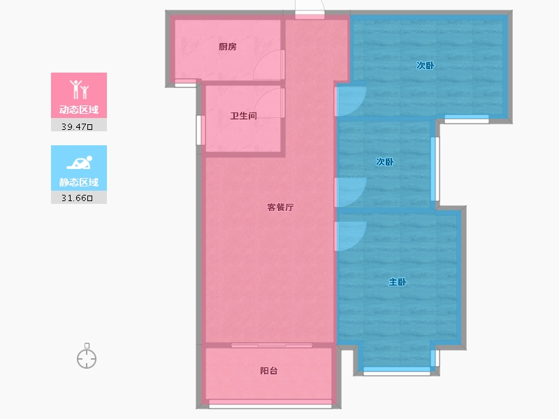 河南省-郑州市-锦绣汇城-70.00-户型库-动静分区