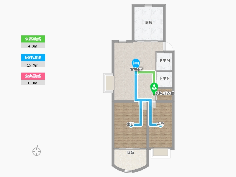 上海-上海市-黎金苑-76.32-户型库-动静线