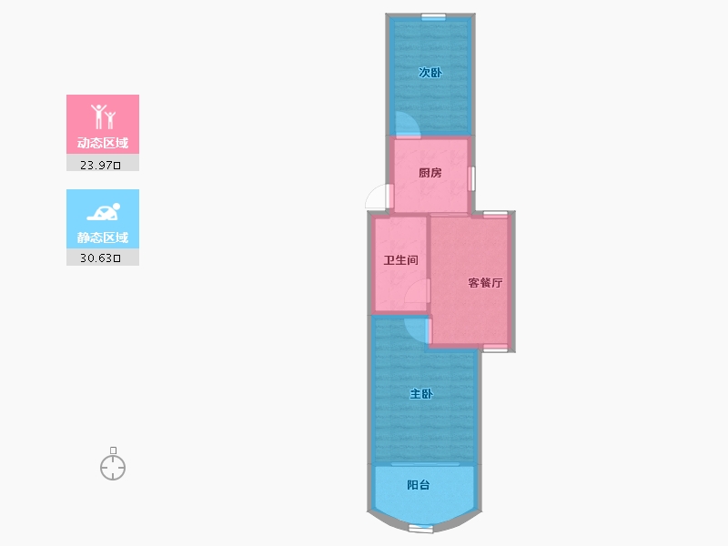 上海-上海市-黎金苑-48.58-户型库-动静分区