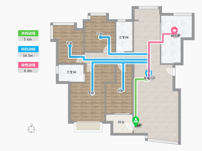 湖北省-武汉市-东方恒星园-116.46-户型库-动静线