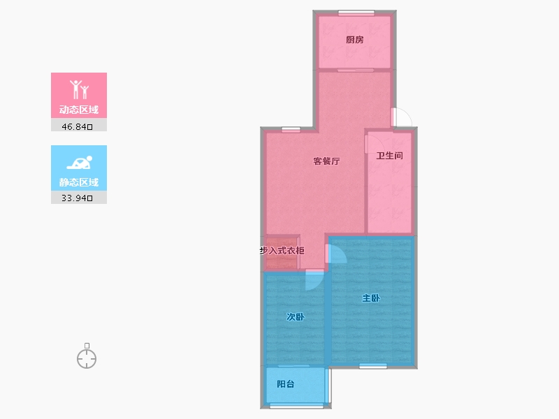 上海-上海市-黎金苑-72.35-户型库-动静分区