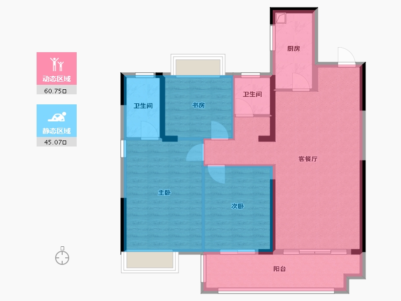 福建省-三明市-博学园-95.18-户型库-动静分区