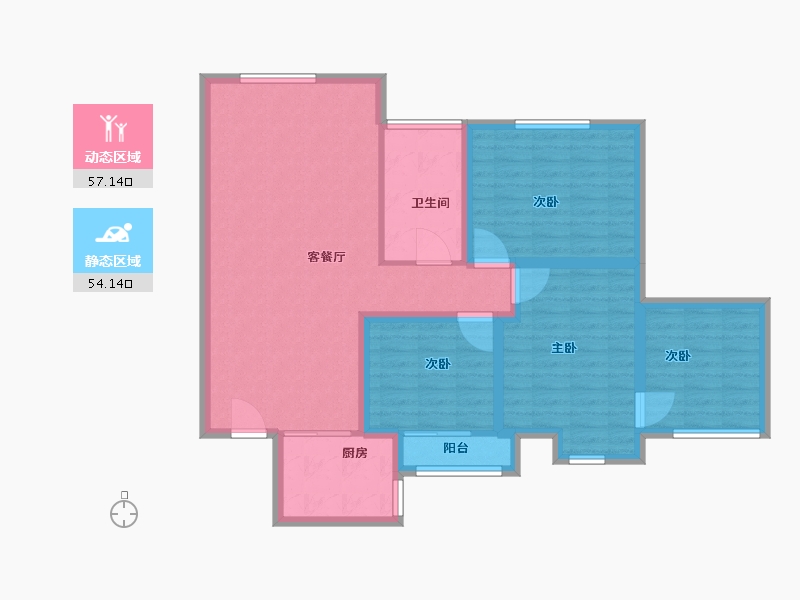 河南省-郑州市-远大理想城-100.00-户型库-动静分区