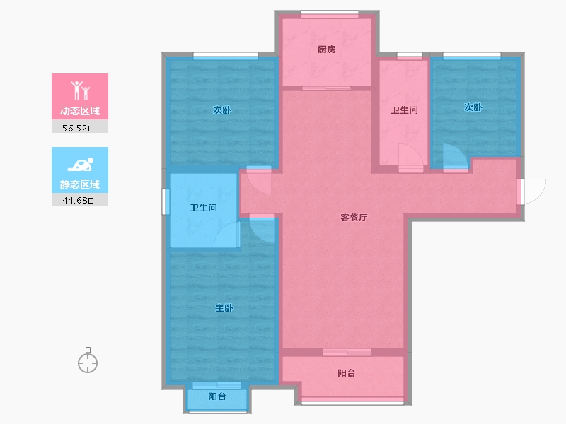 山西省-运城市-永津华府-97.93-户型库-动静分区