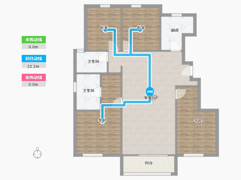 天津-天津市-枫玲园-109.00-户型库-动静线