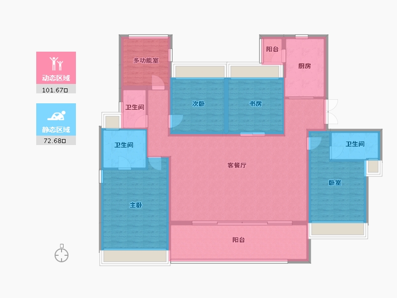 广东省-惠州市-嘉旺城-149.54-户型库-动静分区