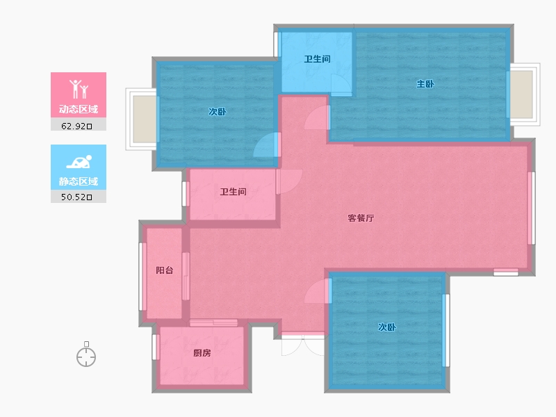 江西省-南昌市-巷口祥和嘉园-118.00-户型库-动静分区