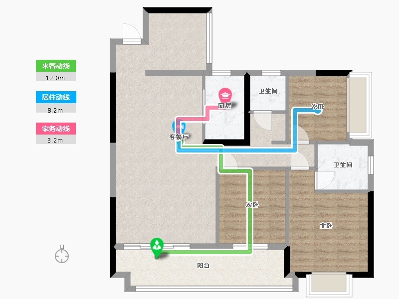 广西壮族自治区-来宾市-裕达盛世东方城-115.00-户型库-动静线