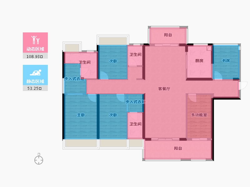 广东省-揭阳市-泰时代-145.60-户型库-动静分区