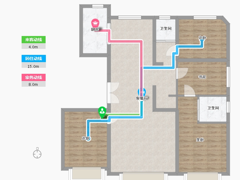 河北省-保定市-秦基壹号院-110.40-户型库-动静线