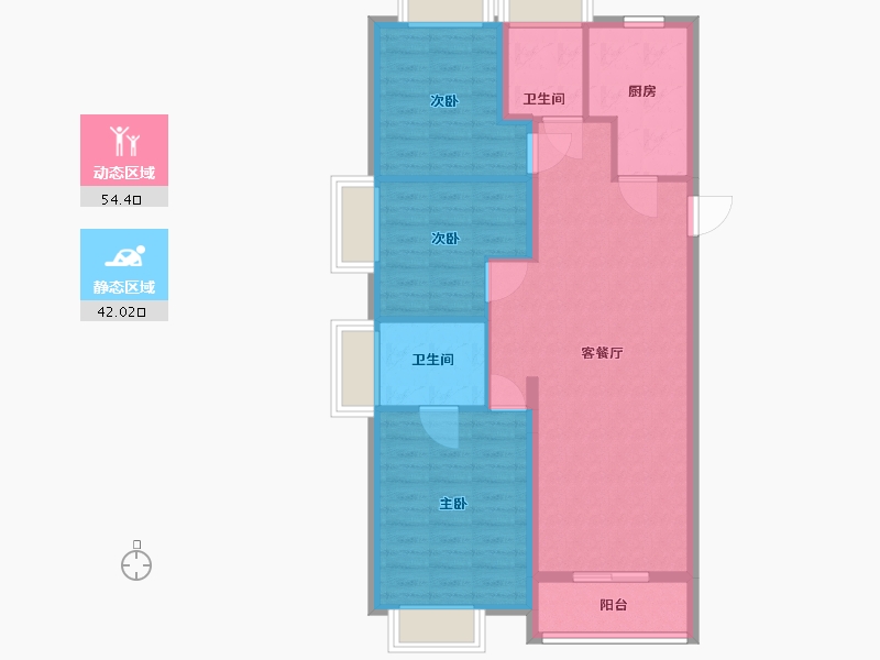 湖北省-武汉市-都会山-87.01-户型库-动静分区