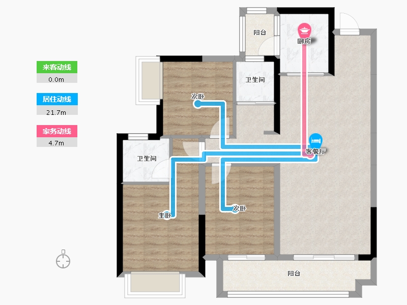 广西壮族自治区-梧州市-金源世家-90.08-户型库-动静线