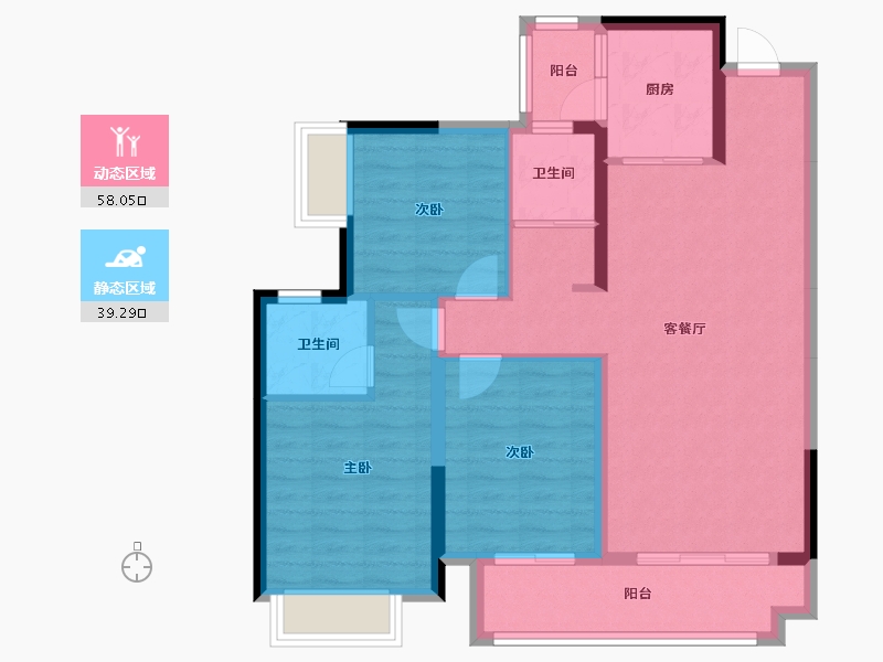 广西壮族自治区-梧州市-金源世家-90.08-户型库-动静分区