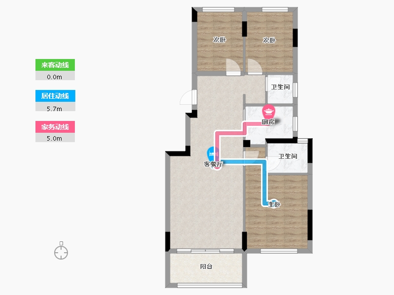 福建省-泉州市-力高万顺君樽府-79.13-户型库-动静线