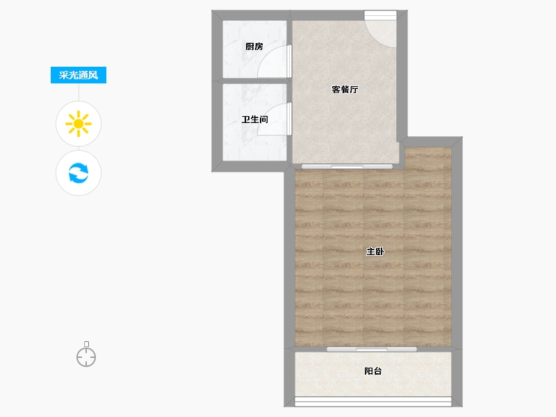 江苏省-无锡市-东方瑞景苑A区-36.11-户型库-采光通风