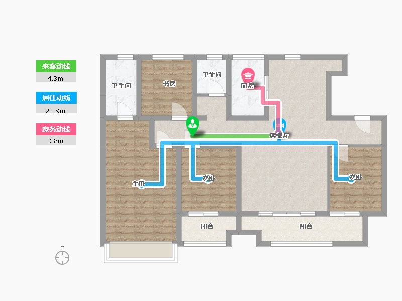 山东省-济南市-城投逸山府-122.00-户型库-动静线