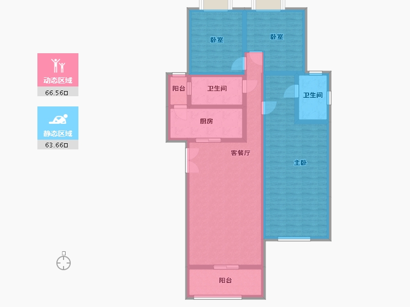 重庆-重庆市-龙湖u城-120.00-户型库-动静分区