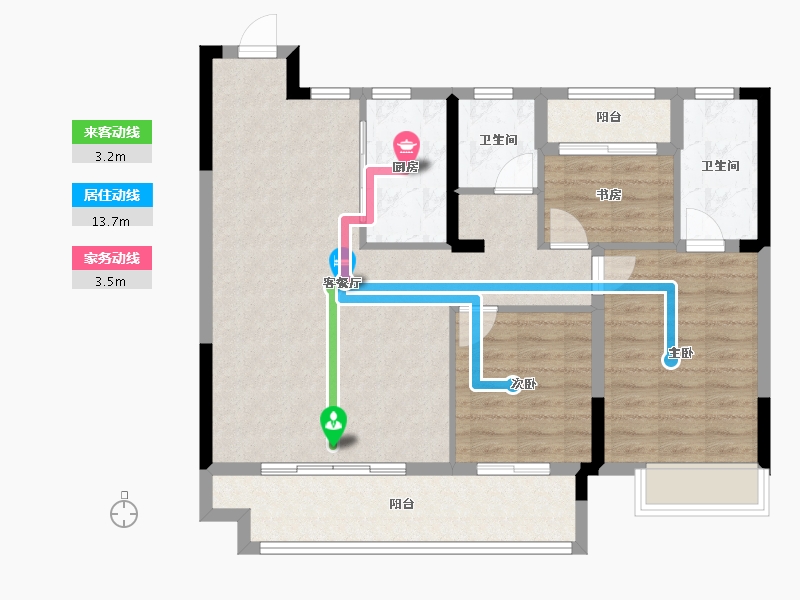 江西省-南昌市-电建产控洛悦府-93.60-户型库-动静线