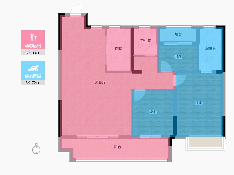 江西省-南昌市-电建产控洛悦府-93.60-户型库-动静分区