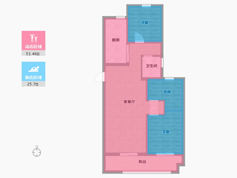 山西省-太原市-中铁诺德逸宸云著-79.20-户型库-动静分区