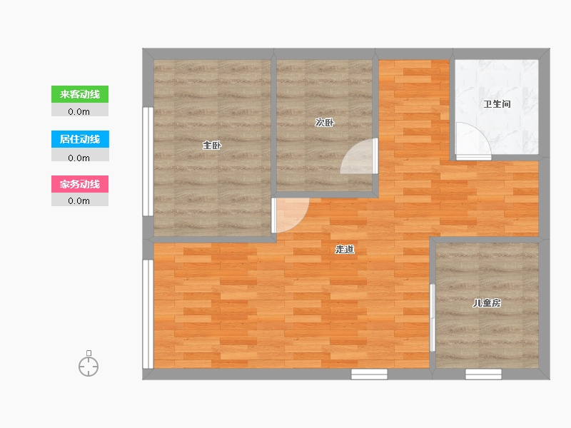 广东省-广州市-海珠新天地-76.00-户型库-动静线