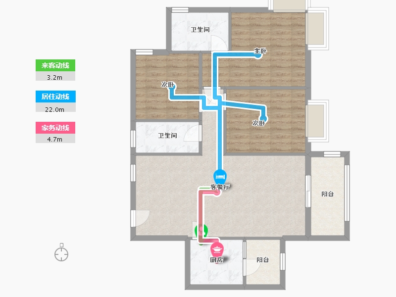 广东省-珠海市-华发又一城一期-91.90-户型库-动静线