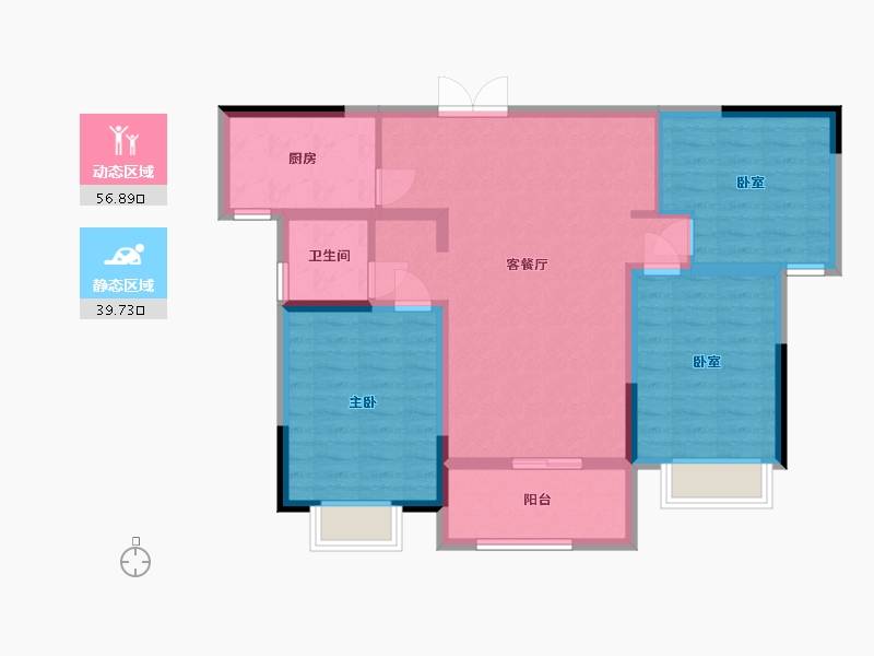 河南省-周口市-赟金城-86.27-户型库-动静分区