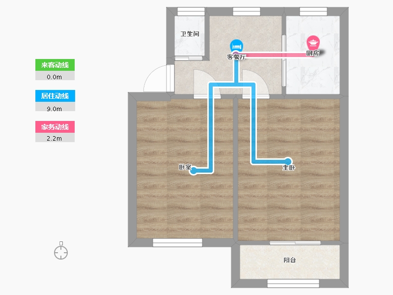 湖北省-武汉市-宝丰三村-40.00-户型库-动静线