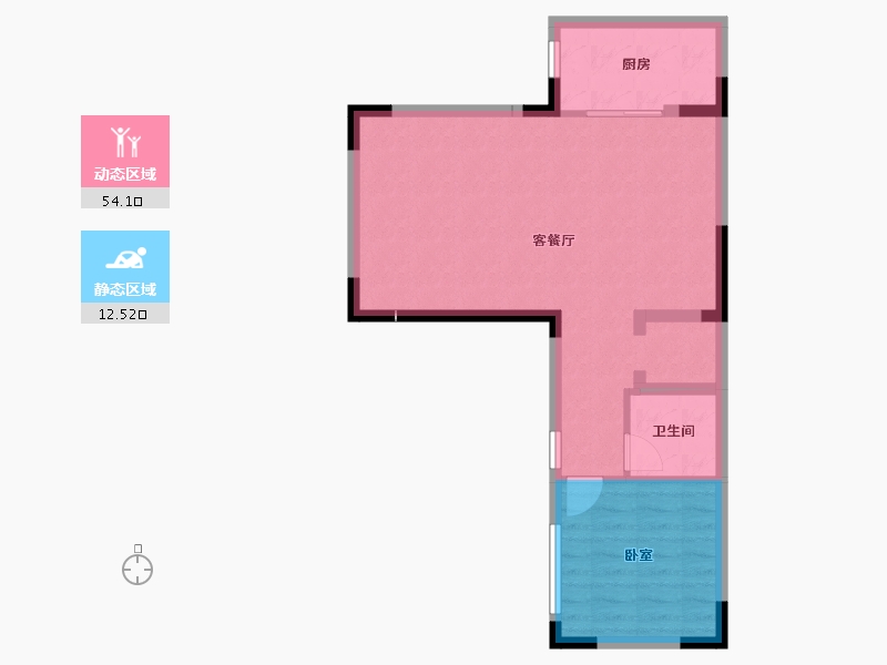 云南省-昆明市-金地云海一号-59.48-户型库-动静分区