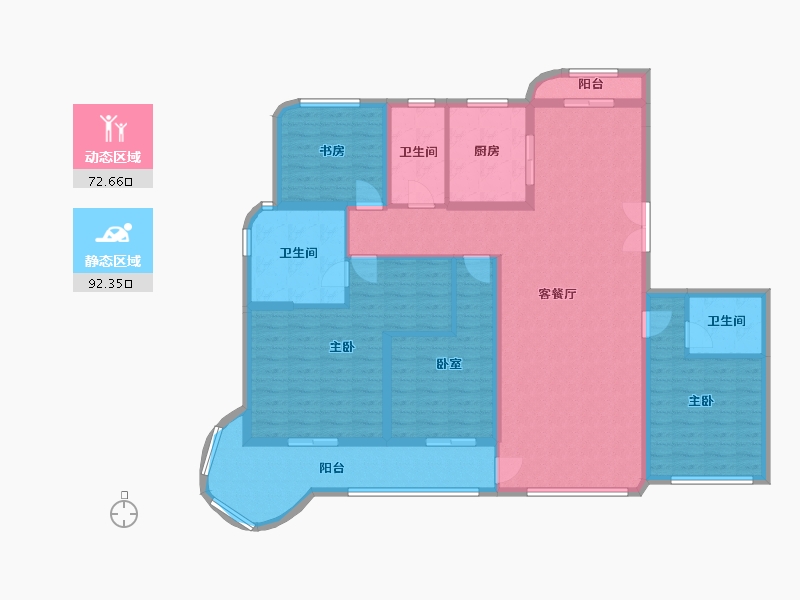 浙江省-嘉兴市-金昌香湖印月-158.00-户型库-动静分区