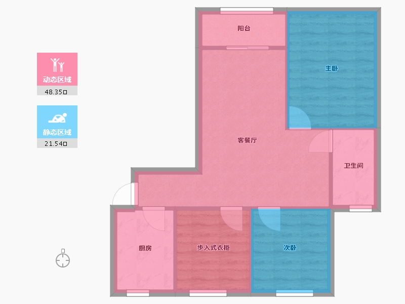 上海-上海市-尚桂苑-62.00-户型库-动静分区