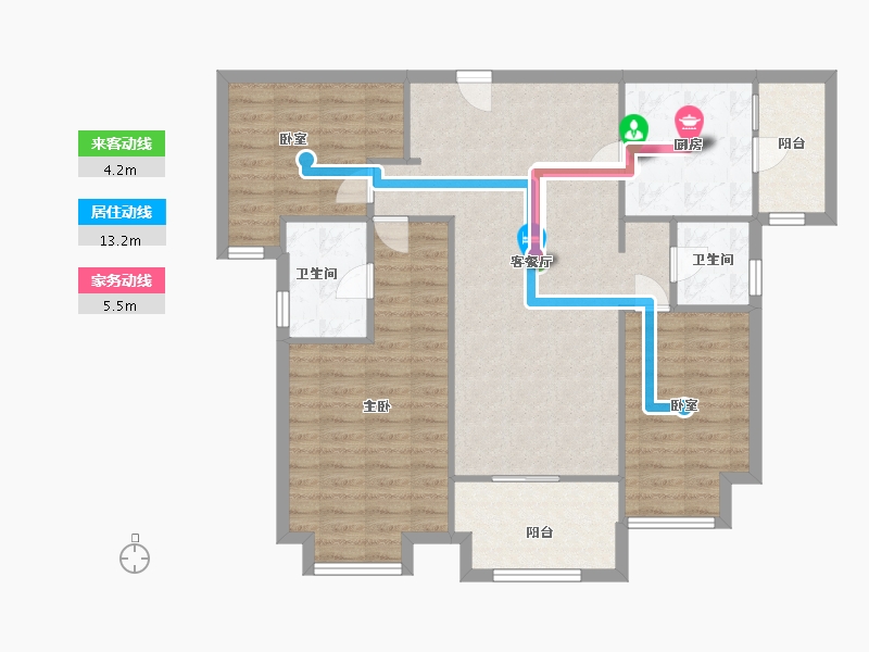 广东省-中山市-雅居乐剑桥郡荣曜-100.10-户型库-动静线