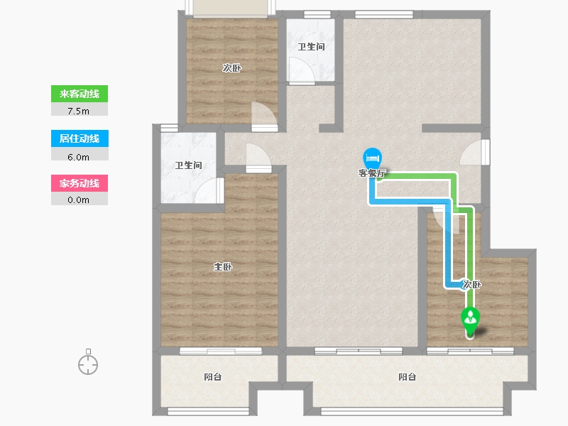 安徽省-亳州市-建投东方名府-109.68-户型库-动静线