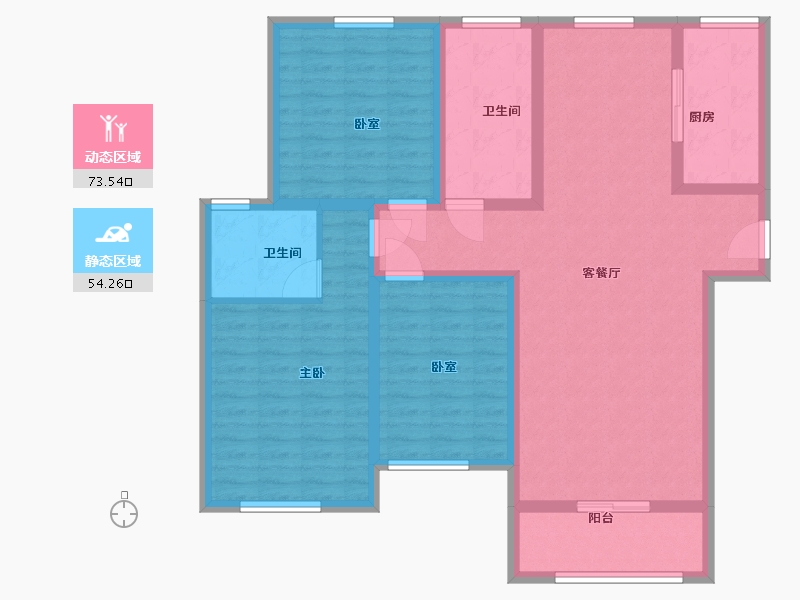 山东省-济南市-东汇景苑-114.40-户型库-动静分区