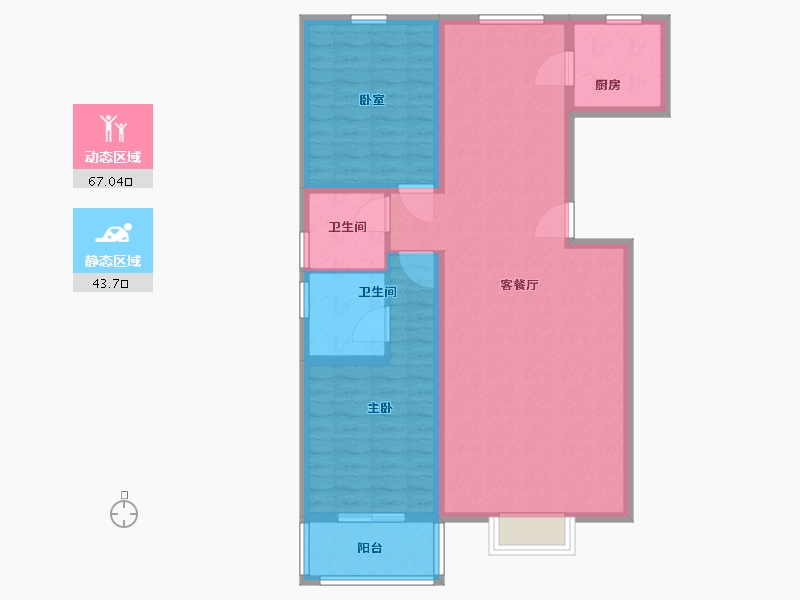 河北省-石家庄市-王子嘉园-100.00-户型库-动静分区