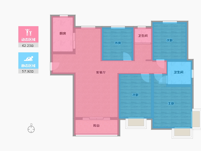 河南省-洛阳市-国风龙樾-107.00-户型库-动静分区