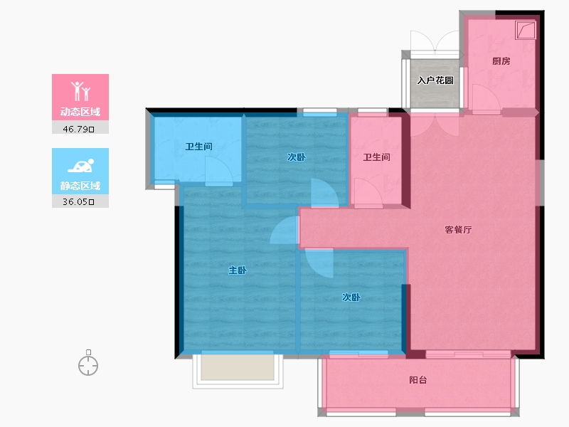 福建省-福州市-罗源县滨海新城-99.50-户型库-动静分区