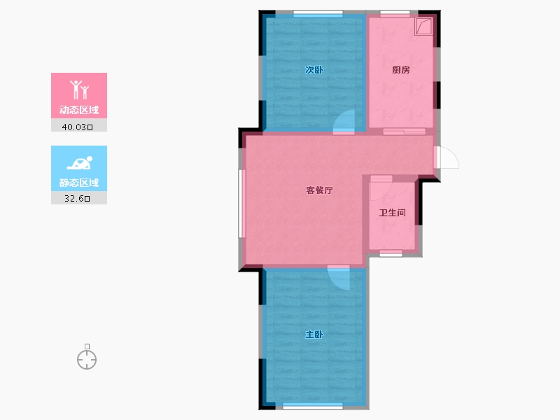 黑龙江省-鸡西市-贵宾南花园-85.00-户型库-动静分区