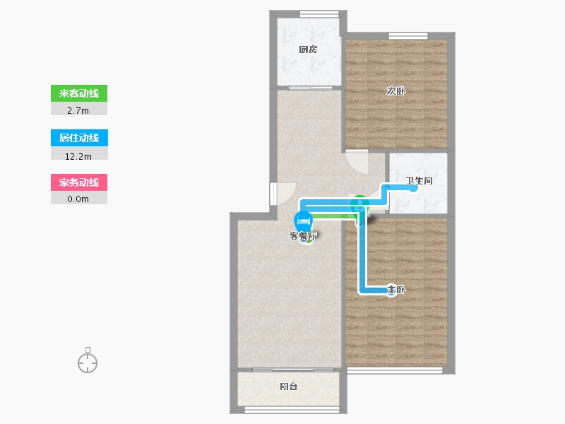 河北省-石家庄市-惠源小区-东区-86.00-户型库-动静线