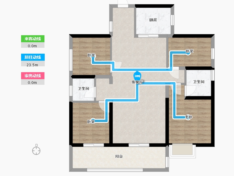 广东省-汕尾市-碧桂园星钻-94.00-户型库-动静线