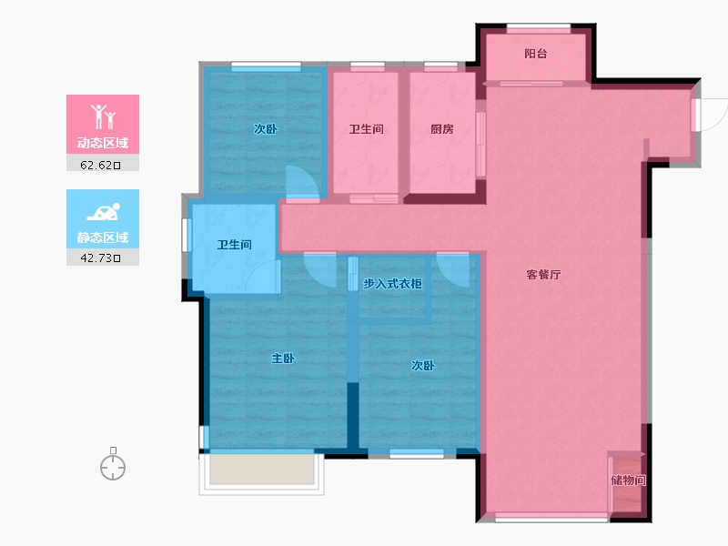 山东省-济南市-城建书院-105.39-户型库-动静分区