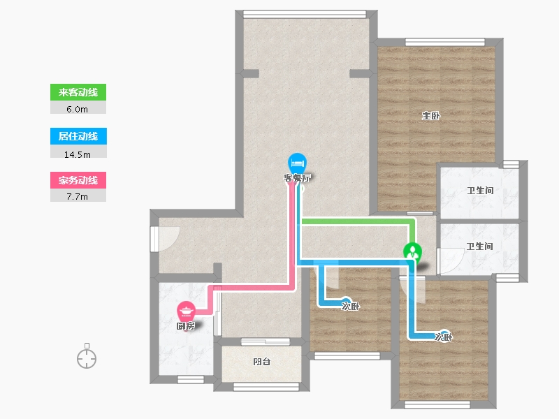 江西省-九江市-御品中央-97.60-户型库-动静线