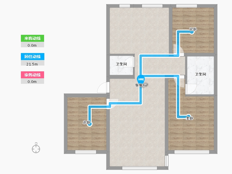 内蒙古自治区-通辽市-枫林花语-106.49-户型库-动静线