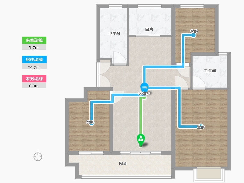 山东省-临沂市-房源壹号院-108.10-户型库-动静线