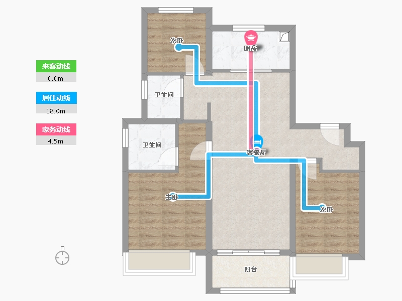 山东省-济南市-万科北宸之光-85.00-户型库-动静线