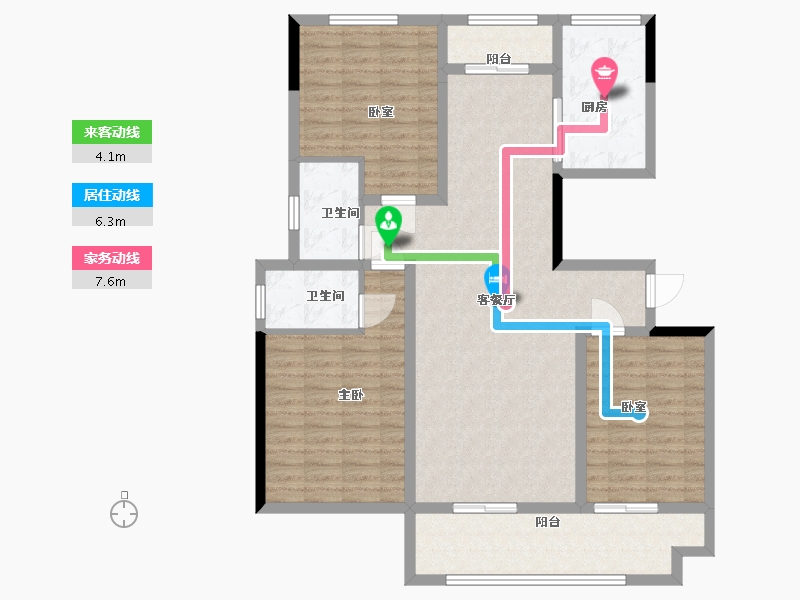 山东省-菏泽市-曹州一号-117.11-户型库-动静线