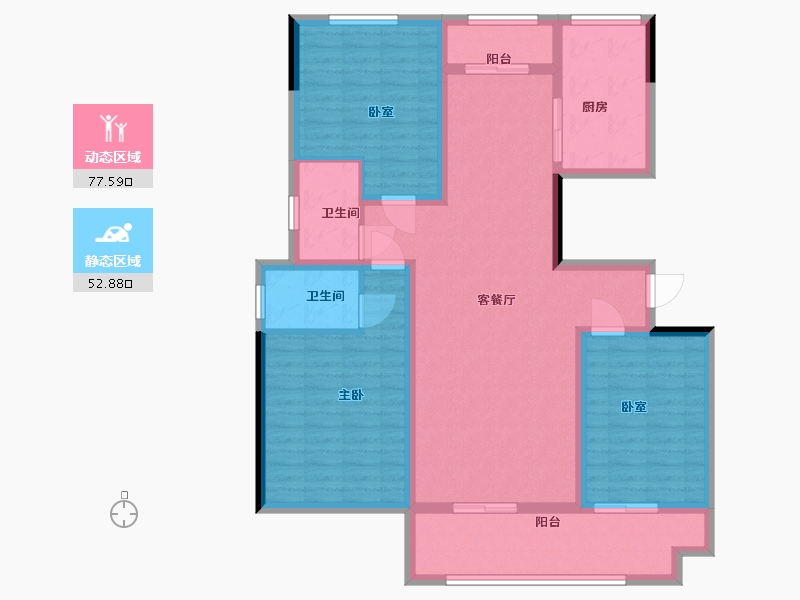 山东省-菏泽市-曹州一号-117.11-户型库-动静分区