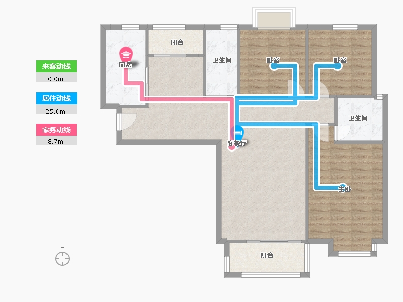 河北省-石家庄市-瑞城-104.00-户型库-动静线